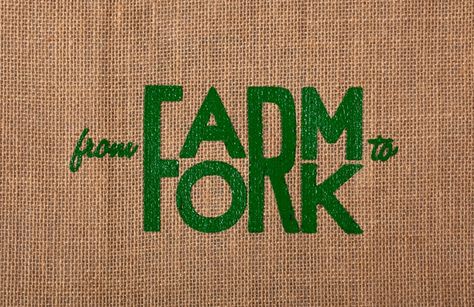 Food Company Logo, Organic Food Logo, Farm To Fork, Food Logo Design Inspiration, Food Logo Design, Farm Logo, Organic Logo, Farm To Table, Farm Design