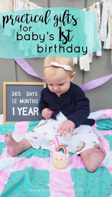 Practical gifts for baby's first birthday. #giftguide #firstbirthday Diy First Birthday Gift, First Birthday Gifts Girl, One Year Gift, Practical Baby Gifts, Sublimation Gifts, Baby's First Birthday, Gift Suggestions, 1st Birthday Gifts