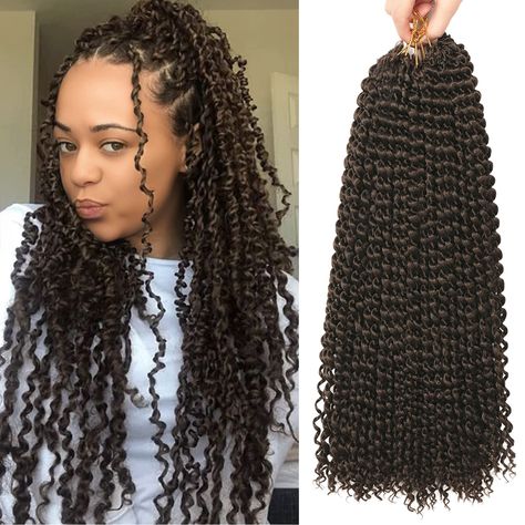 Expression Braiding Hair, Passion Twist Crochet, Water Wave Crochet, Passion Twist Hair, Spring Twist Hair, Wave Crochet, Braids Black, Jumbo Braiding Hair, Crochet Hair Extensions