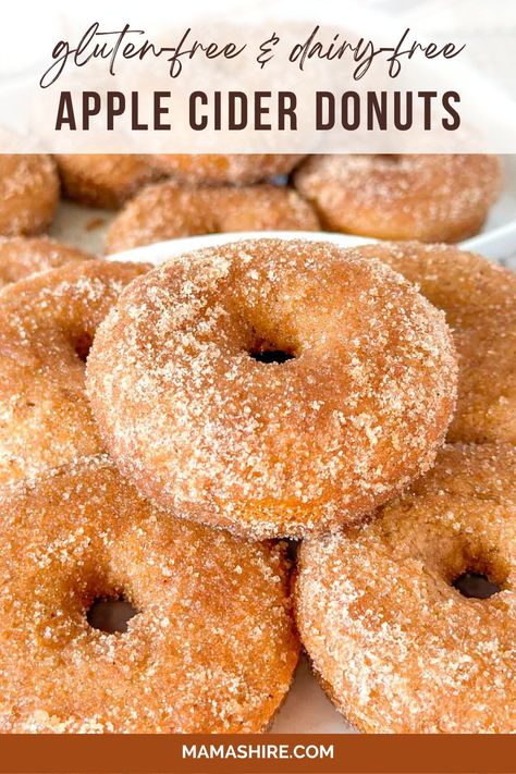 Baked Apple Cider Donuts Recipe Gluten Free, Apple Cider Donuts Gluten Free, Dairy Free Apple Cider Donut Recipe, Apple Cider Muffins Gluten Free, Gluten Free Maple Donut Recipe, Fall Breakfast Ideas Gluten Free, Apple Cider Donuts Recipe Gluten Free, Gluten Free Cider Donut Recipe, Gluten And Dairy Free Breakfasts