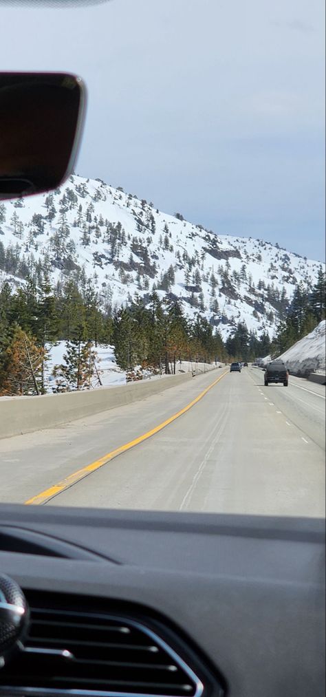 Roadtrip Aesthetic Wallpaper, Reno Nevada Aesthetic, Nevada Aesthetic, California Snow, Roadtrip Aesthetic, Mountains California, Mountains At Night, Snow Mountains, Nevada Travel