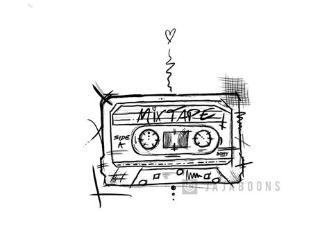 Mixtape Tattoo Design, Cassette Tattoo Design, Audiophile Tattoo, Mixtape Tattoo, Boombox Tattoo, Cassette Tattoo, Rock And Roll Tattoo, Tattoos Masculinas, Majestic Tree