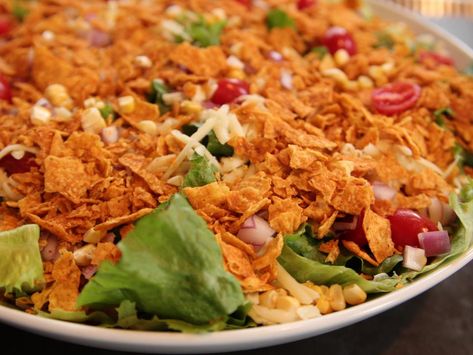 The Pioneer Woman's Tex-Mex Fiesta | Mexican Recipes: Authentic, Desserts, Drinks, Healthy : Food Network | Food Network Pioneer Woman Pasta Primavera, Pioneer Woman Pasta, Pasta Primavera Salad, Cowboy Salad, Mexican Salad Recipes, Ree Drummond Recipes, Mexican Salad, Tortilla Chip Recipe, Mexican Salads