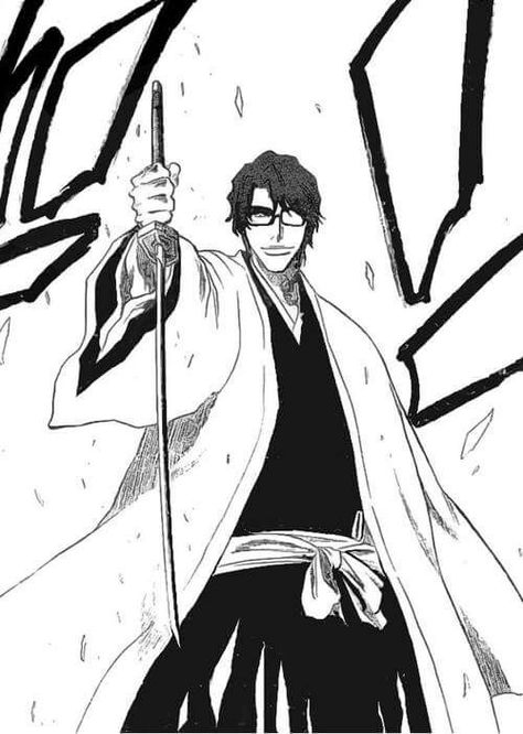 Sosuke Aizen Sosuke Aizen, Aizen Sosuke, An Anime, Anime Character, Bleach, Black And White, Anime, White, Black