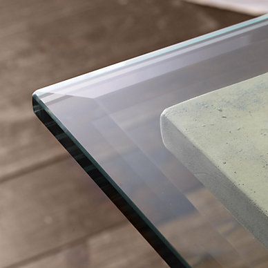 Rectangle Glass Table Tops w/ Beveled Edge Glass Top Dining Table Rectangle, Rectangle Glass Table, Sleek Dining Room, Dining Table Console, Dream Kitchen Design, Modern Glass Dining Table, Round Glass Table, Tempered Glass Table Top, Glass Table Top