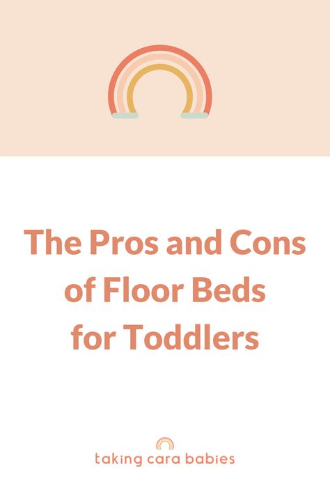 If you’re considering a Montessori floor bed for your toddler, you’re likely weighing the pros and cons. Let’s walk through them together. #ToddlerFloorBed #MontessoriBeds #TakingCaraBabies Floor Bed Toddler Room Ideas, Toddler Bed Floor, Toddler Floor Bed Ideas, Baby Floor Bed, Japanese Floor Bed, Floor Bed Toddler, Toddler Sleep Help, Floor Bedroom Ideas, Twin Floor Bed