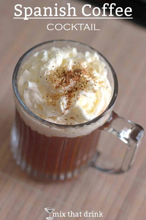 Spanish Coffee, Homemade Liquor, Liquor Recipes, Coffee Mix, Winter Cocktails, Coffee Cocktails, Holiday Drinks, Coffee Recipes, Cocktail Drinks