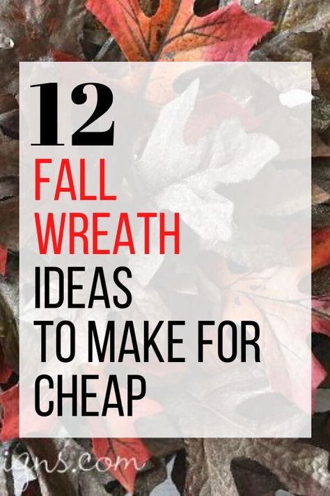 Easy wreath ideas for fall you can make for cheap with dollar store items. Check out these quick and creative fall wreaths to decorate your wall or door. #hometalk Fall Wreaths Diy Easy, Fall Mesh Wreaths Diy, Wreath Ideas For Front Door, Diy Fall Wreath Ideas, Fall Ribbon Wreath, Outdoor Fall Wreaths, Unique Fall Wreath, Fall Wreath Tutorial, Fall Wreath Ideas