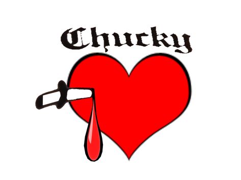 Chucky Tattoo Chucky Heart Tattoo, Chucky Tattoos, Tiffany Tattoo, Bff Costumes, Chucky And Tiffany Costume, Tiffany Bride Of Chucky, Tiffany Chucky, Chucky Tattoo, Tiffany Bride