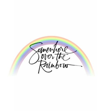 Somewhere Over The Rainbow Tattoo Ideas, Wizard Of Oz Tattoo Quotes, Somewhere Over The Rainbow Tattoo, Over The Rainbow Tattoo, Oz Tattoo, Rainbow Tattoo, Rainbow Words, Rainbow Tattoos, Cool Wrist Tattoos