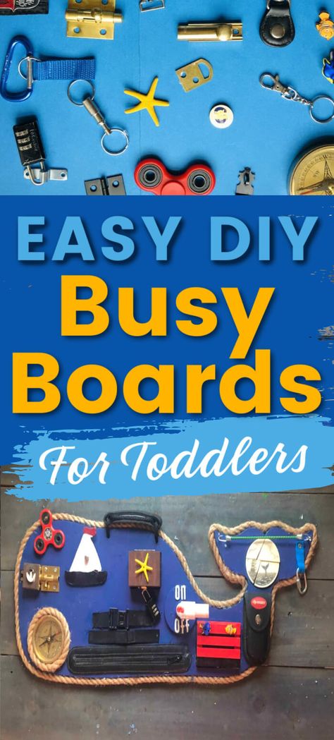 Activity Board For Toddlers, Busy Board Ideas, Sensory Objects, Sensory Toys For Toddlers, Diy Tableau, Diy Busy Board, Diy Sensory Board, Toddler Busy Board, Latch Board