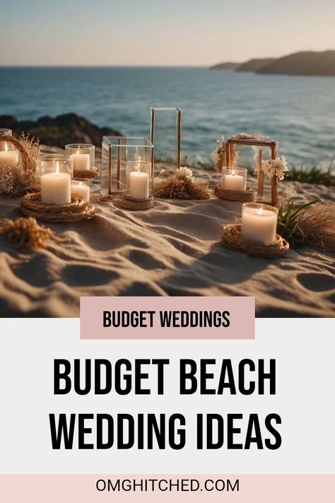 Dreaming of a beautiful beach wedding without spending a fortune? You can have it all! Discover creative ideas for a lovely, affordable seaside wedding that feels fresh and beautiful. Picture a cozy spot on the sand, decorated with charming, budget-friendly touches like simple flowers and handmade décor. This guide gives you tips on planning an elegant ceremony by the ocean that won't break the bank. Want the wedding of your dreams while being kind to your wallet? Dive into these ideas and make unforgettable memories that feel just right! Small Beach Wedding Ideas, Winter Beach Wedding, Small Beach Wedding, Fall Beach Wedding, Budget Beach Wedding, Budget Friendly Lighting, Wedding Getaway Car, Sand Ceremony Wedding, Bohemian Beach Wedding