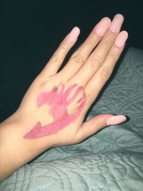 Acrylic Nails Fairy, Fairy Tail Symbol, That Day, Print Tattoos, Fairy Tail, Paw Print Tattoo, Paw Print, Acrylic Nails, First Time