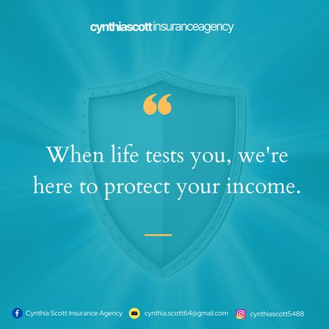 Are unexpected twists in life affecting your financial stability? We've got your back! Our insurance plans are here to protect your income when you need it most. Don't let life's tests catch you off guard. 📞 Text or call us at 912-564-2425 for your insurance needs! 💯 🕰️ Mon-Fri: 8:30 AM - 5:00 PM EDT #incomeprotection #insurance #financialsecurity #peaceofmind #lifechallenges #insuranceagency #protection #security #stability #insuranceplan Income Protection, Insurance Marketing, Insurance Agency, Financial Stability, Got Your Back, Life Challenges, Marketing Ideas, Your Back, Peace Of Mind