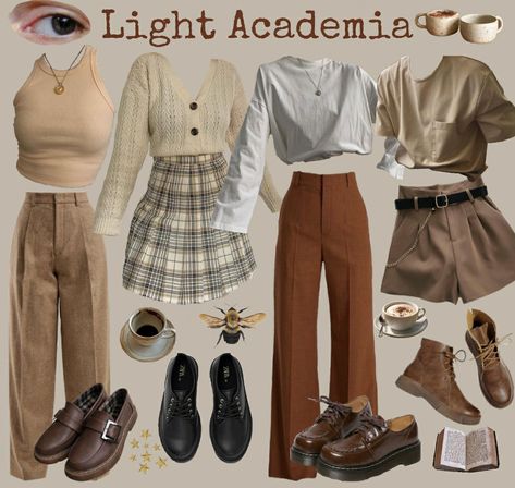 Light Academia Female Outfits, First Day Of School Outfit Dark Academia, Summer Acedamia Fashion, Victorian Academia Outfits, Dark Academia Outfits For Summer, Cottegcore Aesthetic Outfits, Light Academia Aesthetic Outfit Summer, Academia Outfits Summer, Forest Academia Outfit