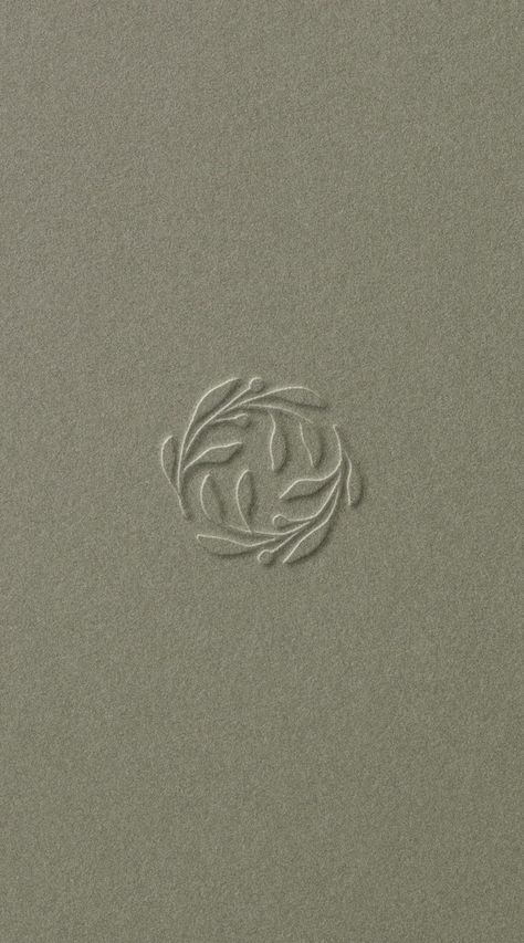 Embossed Logo Design | Lydia Wolter Studio Botanical Branding Design, Organic Brand Logo, Organic Logo Design Inspiration, Olive Tree Logo, Flowers Branding, Leaf Design Logo, Eco Branding, Wellness Logos, Organic Branding Design