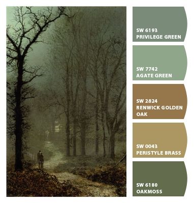 Witchy House Paint Colors, Forest Witch Color Palette, Earthy Tablescape, Gothic Cabin, Cottage Core Color Palette, Druid Necromancer, Cabin Restoration, Cottage Core Painting, Moody Walls