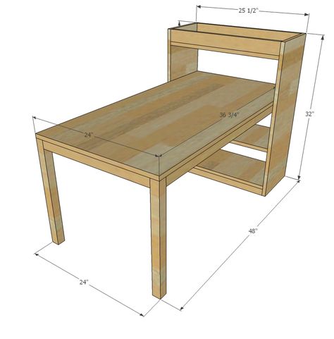 Art Desk For Kids, Diy Craft Table, Kids Art Table, Kids Craft Tables, Diy Kids Table, Diy Kids Art, Diy Computer Desk, Craft Table Diy, Coffee Table Plans