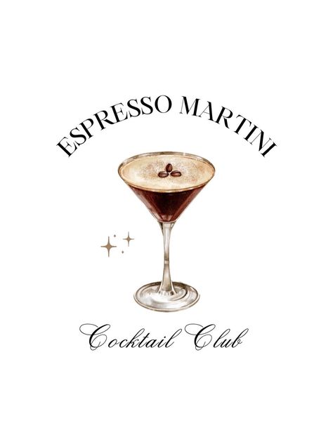 Espresso Martinis are the new it-girl drink, so why not elevate your space with this printable poster and display that you joined this cocktail club? -Link to download as soon as you purchase -Print to size of your liking -Add to frame or hang up as is! Expresso Martini, Espresso Martini Cocktail, Martini Party, Espresso Martinis, 26th Birthday, Cocktail Club, Pretty Drinks, Martini Cocktail, Neutral Prints