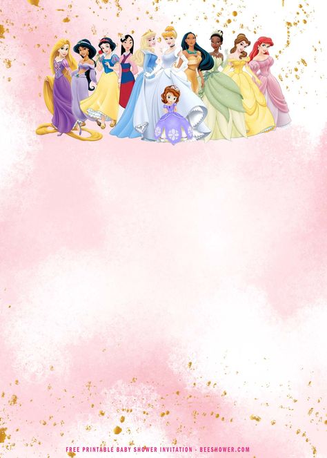 Nice (FREE Printable) - Disney Princess Baby Shower Invitation Templates Disney Princess Birthday Invitations, Disney Princess Template, Princess Invitation Template, Disney Princess Invitations Printable, Disney Princess Invitations Template, Disney Princess Birthday Invitations Free Printable, Princess Invitation Template Free, Disney Princess Invitations Template Free Printable, Disney Princess Birthday Invitation Template