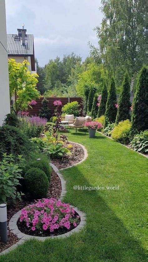 Hello June, Front Garden Landscape, Modern Backyard Landscaping, Backyard Garden Landscape, Front Yard Garden Design, Outdoor Gardens Design, Home Landscaping, Garden Oasis, Backyard Garden Design