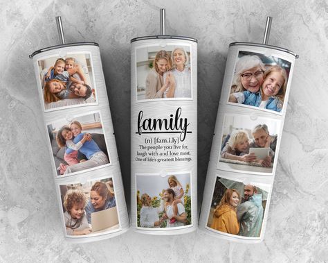 We have all kinds of new designs available do you see one you like? Message me! Family Picture Tumbler Cup Ideas, Photo Cup, Sublimacion Ideas, Blank Bottle, Photo Tumbler, Glitter Images, Sippy Cups, Company Gifts, Can Holders