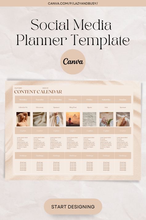 Instagram Post Calendar Business, Blank Content Calendar, Content Calendar Social Media Influencer, Post Calendar Social Media, Social Calendar Template, Posting Calendar Social Media, Content Calender Planner, Content Brief Template, Social Media Content Planner Template Free