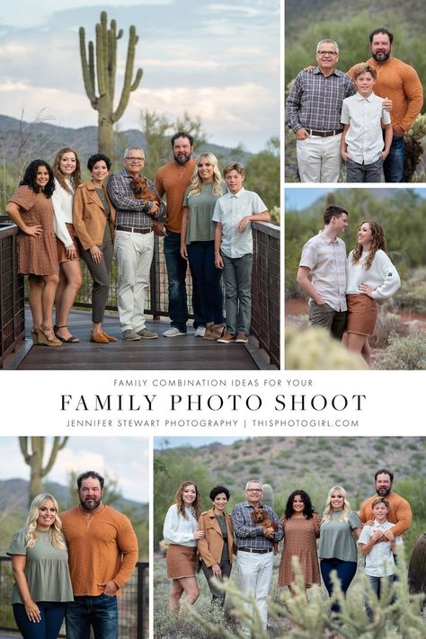 Family combination ideas for Desert Family Photos in Scottsdale, Arizona