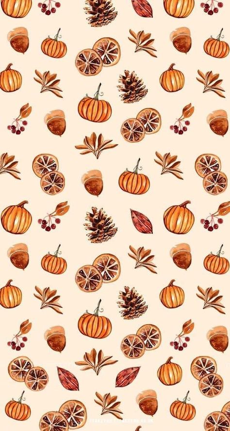 Fall Wallpaper Aesthetic Tablet, Autumn Pattern Illustration, Autumn Pattern Wallpaper, Autumn Aesthetic Wallpaper Laptop, Fall Wallpaper Aesthetic Laptop, Autumn Wallpaper Laptop, Autumnal Wallpaper, Fall Illustration, Fall Backgrounds Iphone