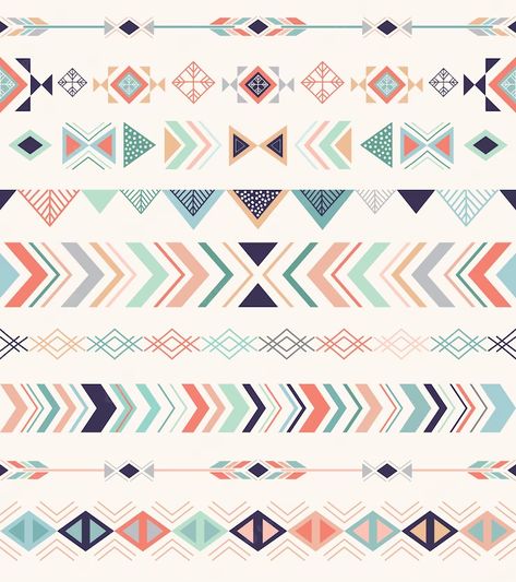 Premium Vector | Aztec pattern, seamless pattern with geometric elements. Aztec Pattern Wallpaper, Geometric Elements, Purple Walls, Brick Wallpaper, Boho Patterns, Pattern Seamless, Aztec Pattern, Geometric Wallpaper, Accent Wallpaper