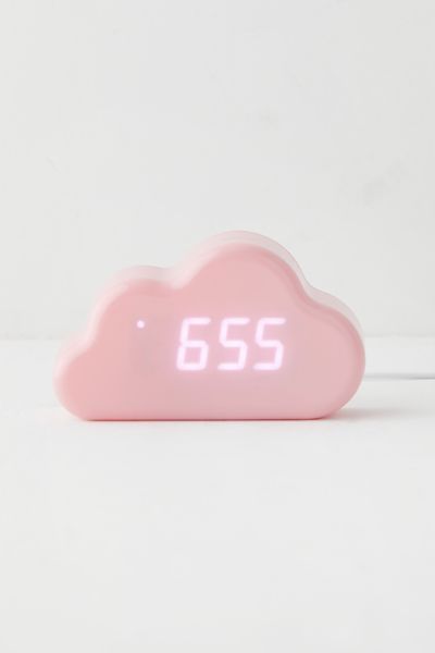 Kawaii Alarm Clock, Cute Digital Clock, Pink Alarm Clock Aesthetic, Cute Alarm Clocks, Urban Outfitters Room Decor, Digital Alarm Clock Aesthetic, Minimalist Pastel Bedroom, Digital Clock Aesthetic, Urban Outfitters Bedroom Decor