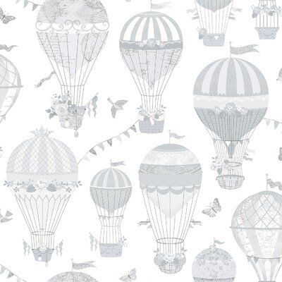 Silver Grey Wallpaper, Wallpaper Prints, Vintage Hot Air Balloon, Downstairs Toilet, Drops Patterns, 2 Wallpaper, W Wallpaper, Play Spaces, Wallpaper Rolls