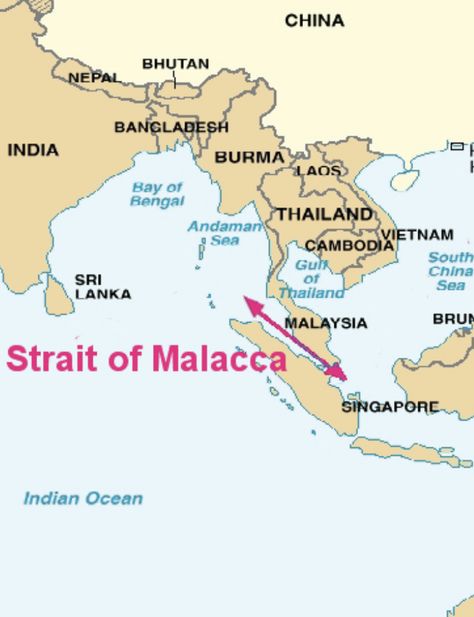 PATH: Strait of Malacca Geography Classroom, Continents And Countries, Strait Of Malacca, Geography Map, Bay Of Bengal, Hand Pictures, Denpasar, History Lessons, Archipelago