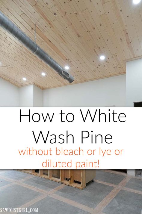 White wash pine planks for walls or ceilings for a truly Scandinavian Pine look. White Pine Shiplap, White Washed Walls Whitewash Wood, Whitewashing Pine Walls, Pickled Ceiling Planks, White Washed Boards On Wall, Whitewash Tongue And Groove Walls, Knotty Pine Whitewashed, White Wash Cabin Walls, Pine Feature Wall