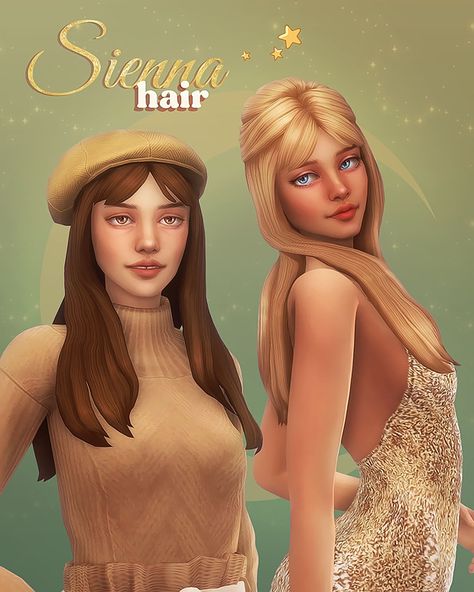 Maxis Match Long Hair, Sims 4 Decades Challenge, Cc Folder, Cc Hair, Pelo Sims, The Sims 4 Packs, Sims 4 Mm Cc, Play Sims, Sims 4 Characters