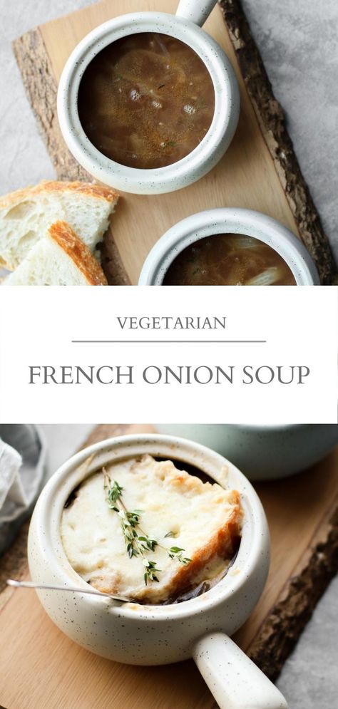 Vegan French Onion Soup, Vegetarian French Onion Soup, Classic French Onion Soup, French Onion Soup Recipe, Onion Soup Recipes, Vegan Soup Recipes, Vegetarian Soup, French Onion Soup, Vegan Soup