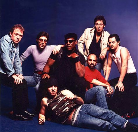 Bruce Springsteen and the E Street Band in the 1980s.                                                                                                                                                                                 More Bruce Springsteen The Boss, Blue Soul, Mp3 Music Downloads, Ragamuffin, E Street Band, Dancing In The Dark, Annie Leibovitz, Born To Run, Musica Rock