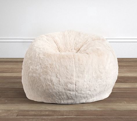 Ivory Faux-Fur Anywhere BeanbagTM; cute addition to any bedroom or playroom! #trendy #homedecor #ad #home #style Nature Furniture, Tree Custom, Washable Slipcovers, Forest Photography, Bag Chair, Indoor Air, Architecture Interior, My New Room, Bean Bag