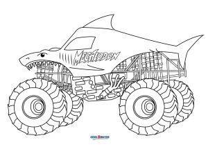 Monster Truck Drawing, Festa Monster Truck, Monster Truck Art, Tractor Coloring Pages, Monster Jam Birthday, Monster Truck Theme, Truck Tattoo, Truck Crafts, Monster Truck Coloring Pages