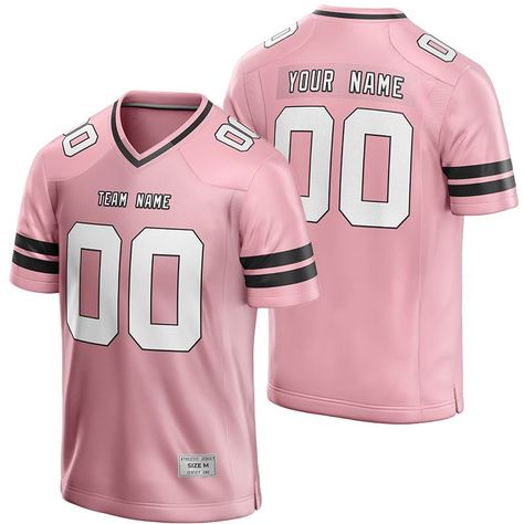 Custom Football Jersey Pink Black Jersey One Pink Football Jersey, Pink Football, Jersey Pink, Design Jersey, Football Uniform, Contact Page, Flag Football, Custom Football, Jersey Design