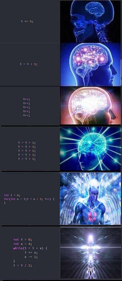 Brain Meme Expanding, Coding Jokes Programming, Computer Science Meme, Expanding Brain, Programming Art, Coding Memes, Computer Memes, Programming Jokes, Computer Jokes