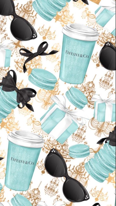 Wallpapers Image Bleu, ポップアート ポスター, Azul Tiffany, Fashion Wallpaper, Breakfast At Tiffanys, Trendy Wallpaper, Tiffany And Co, Fashion Poster, Tiffany Blue