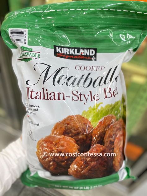 8 quick and easy ways to use the Italian Meatballs at Costco! #meatballs #costco #easydinner #familydinner #familydinnerideas #quickdinnerideas #healthydinnerideas #kidfriendlyfood Costco Meatballs, Frozen Italian Meatballs, Cooking Frozen Meatballs, Meatball Sandwich Recipes, Frozen Meatball Recipes, Meatball Appetizer Recipe, Meatball Recipes Crockpot, Italian Style Meatballs, Easy Meatball