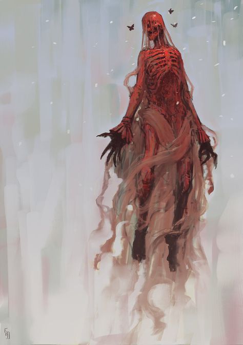 Crimson Peak, Macabre Art, Traditional Paintings, The Villain, Skull Art, Creature Design, Horror Art, Dark Art, Dark Fantasy