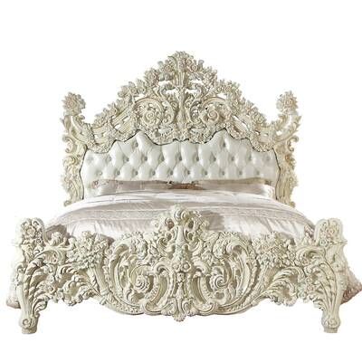 Astoria Grand Morrigan Luxurious Traditional Upholstered Standard Bed | Wayfair Idea Bilik Tidur, Bilik Tidur Mewah, Reka Bentuk Bilik Tidur, Luxury Bedroom Sets, Tufted Platform Bed, Hiasan Bilik Tidur, Sleigh Bedroom Set, Eastern King Bed, White Bed