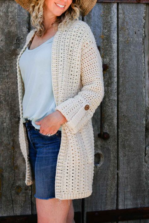 Hooded cardigan pattern