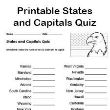 Printable US States and Capitals Quiz | Practice Test PDF State Capitals Quiz, States And Capitals, 5th Grade Social Studies, Reading Games, Social Studies Teacher, Social Studies Activities, State Capitals, Us States, U.s. States