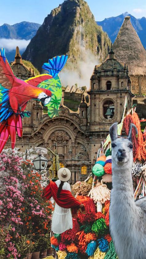 Peruvian Culture Aesthetic, Peru Culture Aesthetic, America Latina Aesthetic, Cusco Aesthetic, Peru Aesthetic, Peru Art, Peru Culture, Peru Flag, Zoo Project