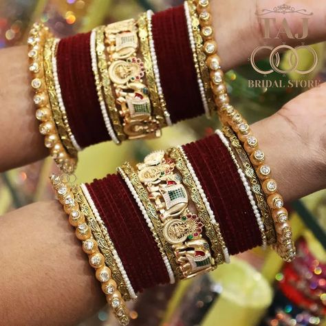 Rajwadi Bridal Bangles Set with Beautiful Unique Elephant Design Kada for women and Girls. You can wear it for wedding, festival or for any Indian occasion with An Indian Ethnic Wear. Bridal Bangles Set, Kada For Women, Wedding Chura, Bridal Chura, Bangles Set, Bridal Bangles, Elephant Design, Indian Ethnic Wear, Bangle Set