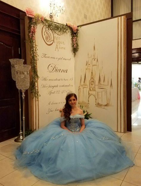 Fairy tale theme Quincenera Sleeping Beauty Quinceanera Theme Decorations, Fairytale Quince, Sweet 16 Cinderella Theme, Cinderella Quinceanera Themes, Cinderella Sweet 16, Cinderella Quinceanera, Quince Decor, Sweet 15 Party Ideas, Quince Themes